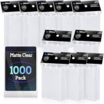 1000 Counts Card Sleeves, Matte Clear Card