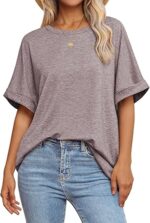 ATHMILE Womens Oversized T Shirts Summer Tops