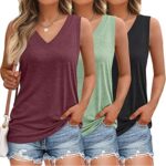 SUNBS 3 Pack Tank Top Women 2025 Sleeveless V
