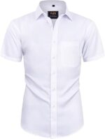 Alimens & Gentle Mens Short Sleeve Dress Shirts
