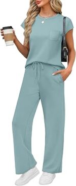 WIHOLL 2 Piece Sets for Women Casual Summer