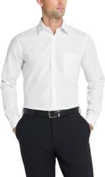 Van Heusen Men's Dress Shirt Fitted Poplin