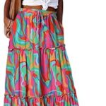 EARKOHA Womens Casual High Waist Tie Paisley