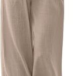 LILLUSORY Women's Linen Summer Palazzo Pants