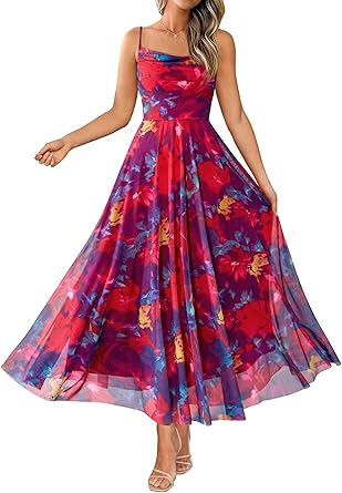 BTFBM Women Summer Floral Maxi Dresses Elegant