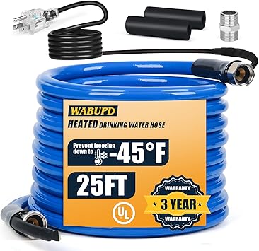 25FT Heated Water Hose for RV,Heated Drinking