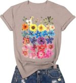 Women's Vintage Flowers Shirt Casual Boho Floral