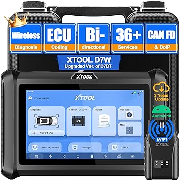 XTOOL D7W OBD2 Scanner Diagnostic Tool: 2025