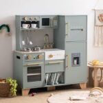 ROBUD Play Kitchen Set, Wooden Play Kitchen with