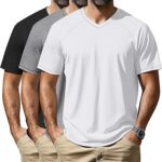 Neer 3 Pack Men's Big and Tall V Neck T-Shirts