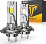 Upgraded H7/H7LL Bulbs, 60,000LM 12X