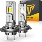 Upgraded H7/H7LL Bulbs, 60,000LM 12X