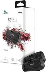 Cardo Systems Spirit Motorcycle Bluetooth Communication Headset - Black, Dual…