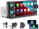 Single Din Radio Car Stereo with Wireless Apple CarPlay,Single Din…