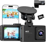 Dash Cam Front and Rear: 4K Dual Channel Dash Cam…