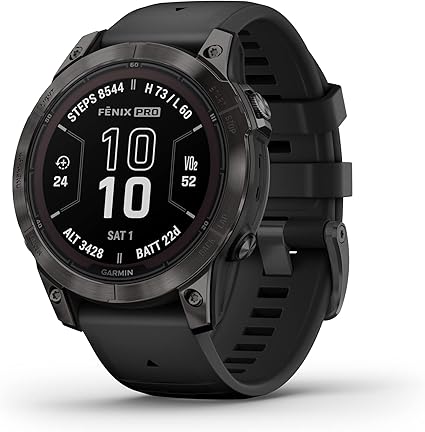 Garmin fēnix 7 Pro Sapphire Solar, Multisport GPS Smartwatch, Built-in…