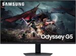 SAMSUNG 32-Inch Odyssey G50D Series QHD Fast IPS G-Sync Compatible…
