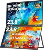 InnoView Dual Portable Monitor 23.8" 3840x2160P 4K 100% sRGB 315°Adjustable…