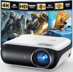 HAPPRUN Native 1080P Bluetooth Mini Projector, Full HD Portable Outdoor…