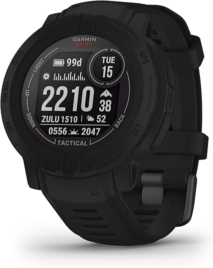 Garmin Instinct 2 Solar, Tactical-Edition, Rugged Outdoor Watch with GPS,…