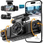 IIWEY N5 4 Channel Dash Cam 360° View, 1080P Front…
