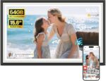 BIGASUO Digital Picture Frame Frameo 15.6" WiFi Electronic Photo Frames…