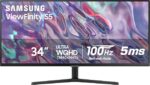 SAMSUNG 34" ViewFinity S50GC Series Ultra-WQHD Monitor, 100Hz, 5ms, HDR10,…
