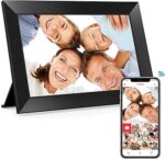BIGASUO Digital Picture Frame, 10.1" Frameo Digital Frame WiFi with…