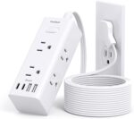 One Beat 10Ft Extension Cord with Multiple Outlets,Flat Plug Power…