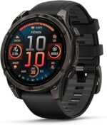 Garmin fēnix® 8, Sapphire, 47mm, DLC Titanium, Black/Pebble Gray